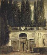Diego Velazquez La Villa Medicis a Rome (deux hommes a l'entree de la grotte) (df02) oil painting picture wholesale